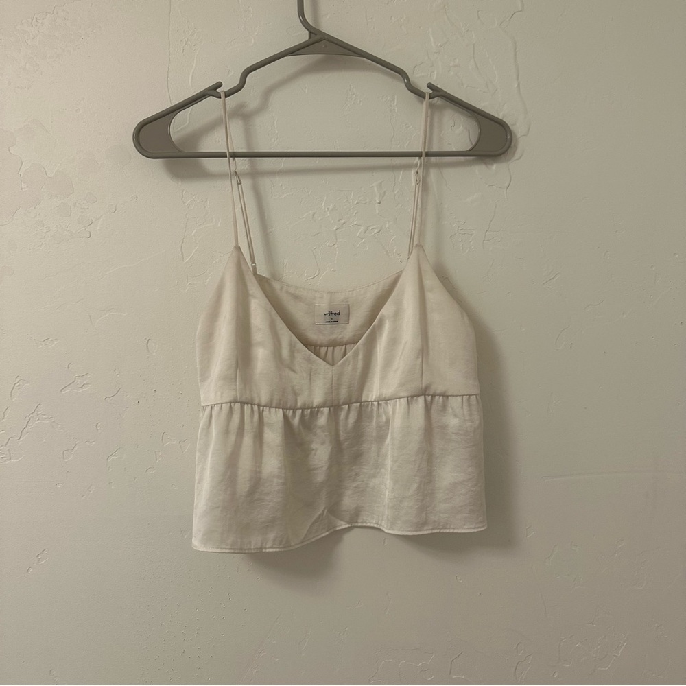 Aritzia Wilfred Cream Camisole Top